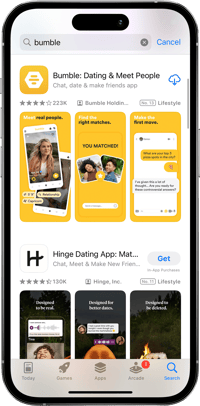 Bumble default screens mockup-1