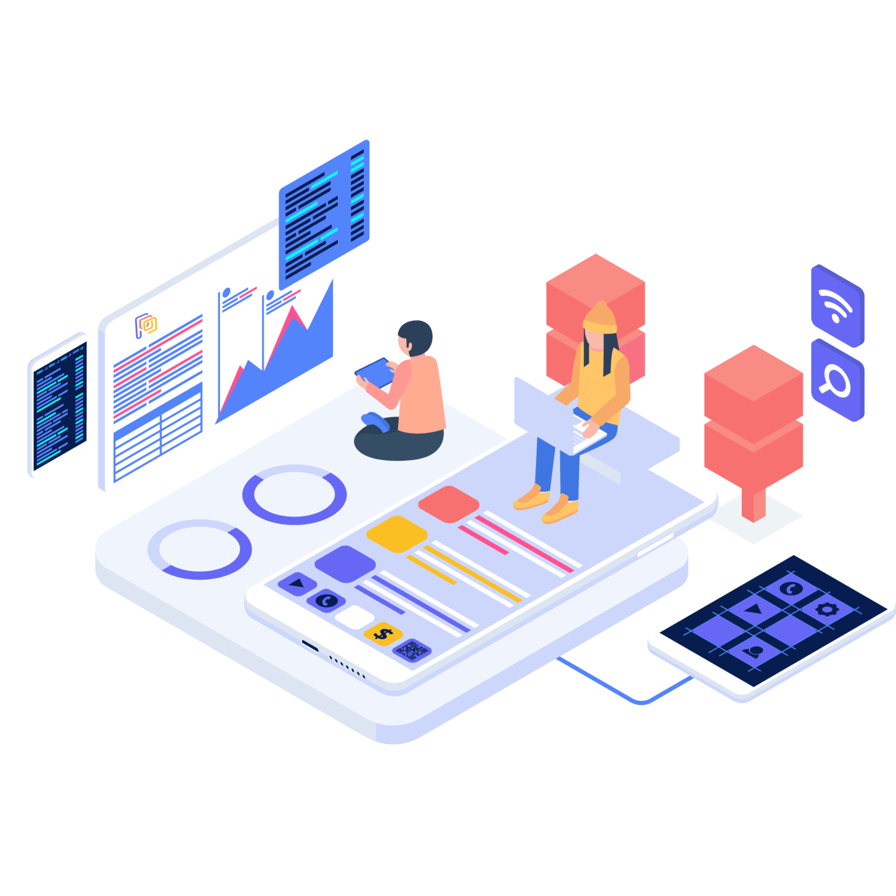 Craft screens and deploy personalized in-app user journeys in minutes