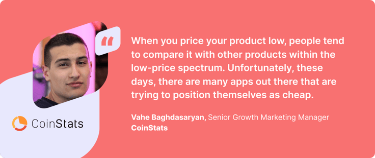 Vahe Baghdasaryan on Pricing strategy