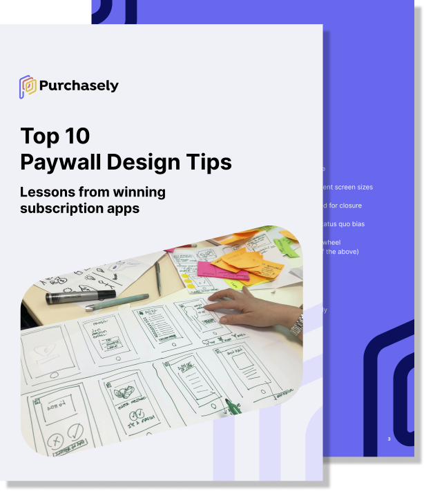 Purchasely Ebook - Top 10 Paywall design tips