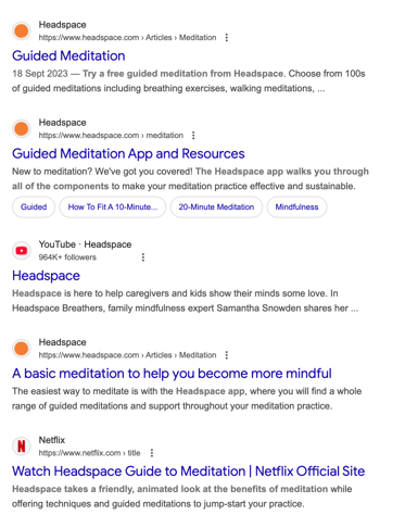 aarrr framework Headspace SEO strategy