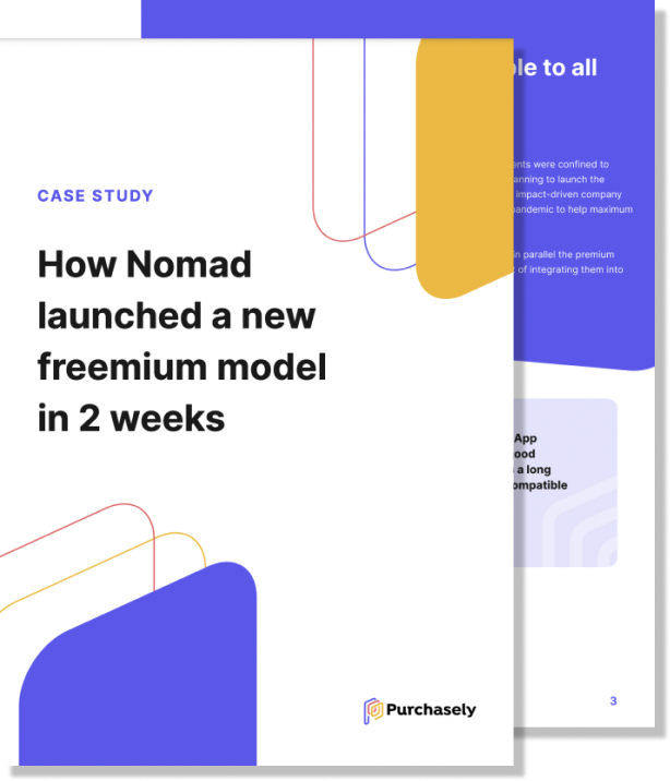 Purchasely cast study - How Nomad launched a new freemium model in 2 weeks Purchasely cast study - How Nomad launched a new freemium model in 2 weeks