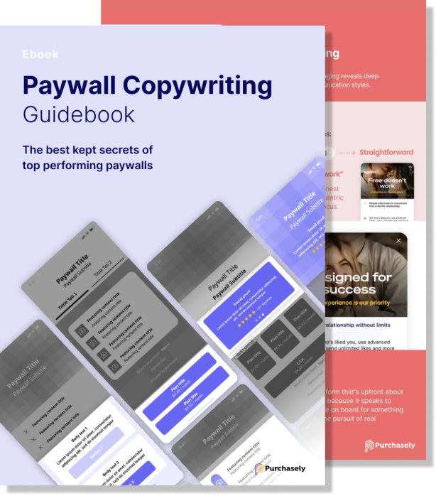 paywall copywriting guidebook cover without background